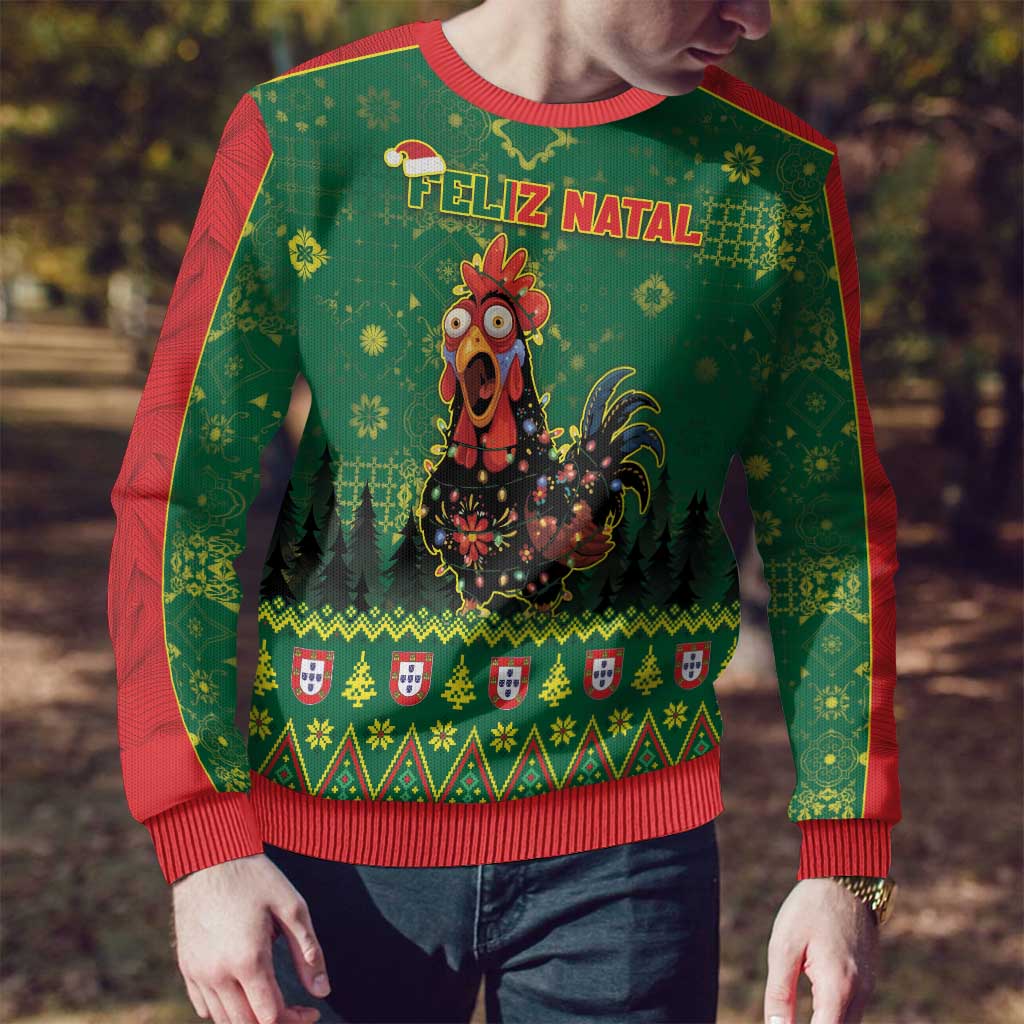 Portugal Christmas Ugly Christmas Sweater Funny Galo De Barcelos - Wonder Print Shop