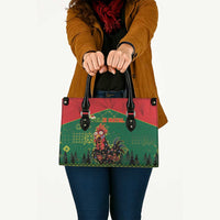 Portugal Christmas Leather Bag Funny Galo De Barcelos - Wonder Print Shop