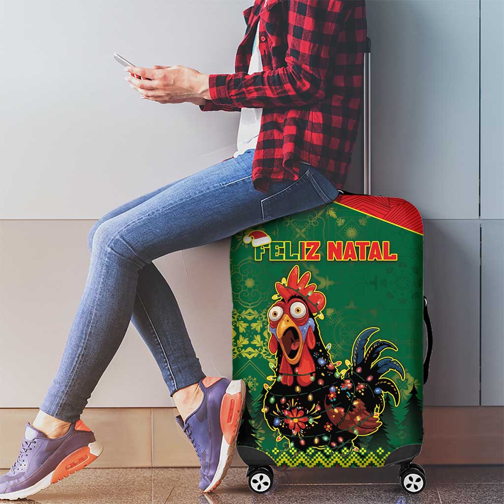 Portugal Christmas Luggage Cover Funny Galo De Barcelos - Wonder Print Shop