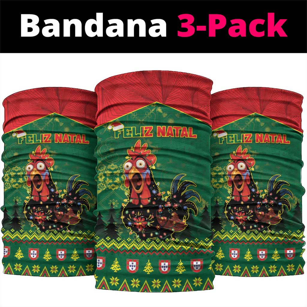 Portugal Christmas Neck Gaiter Funny Galo De Barcelos - Wonder Print Shop
