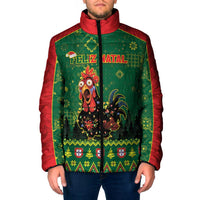 Portugal Christmas Padded Jacket Funny Galo De Barcelos - Wonder Print Shop