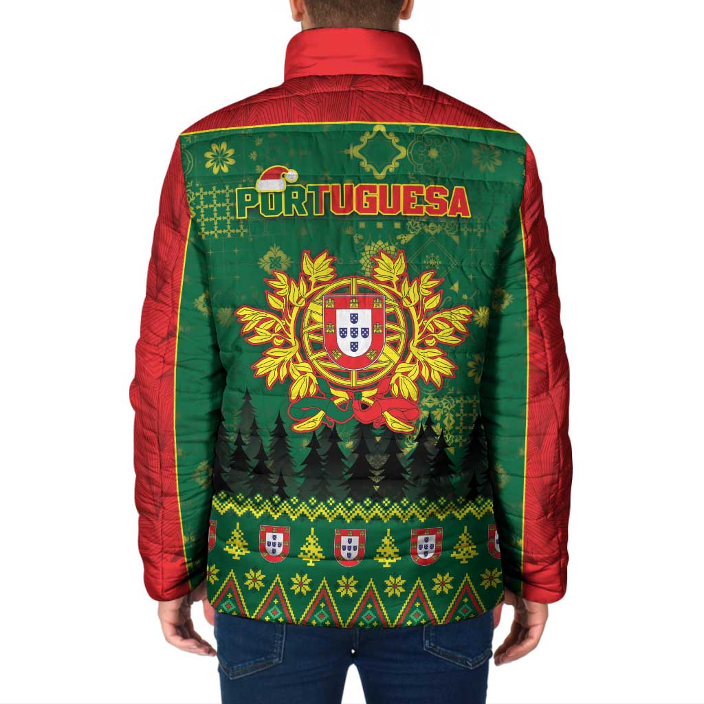 Portugal Christmas Padded Jacket Funny Galo De Barcelos - Wonder Print Shop