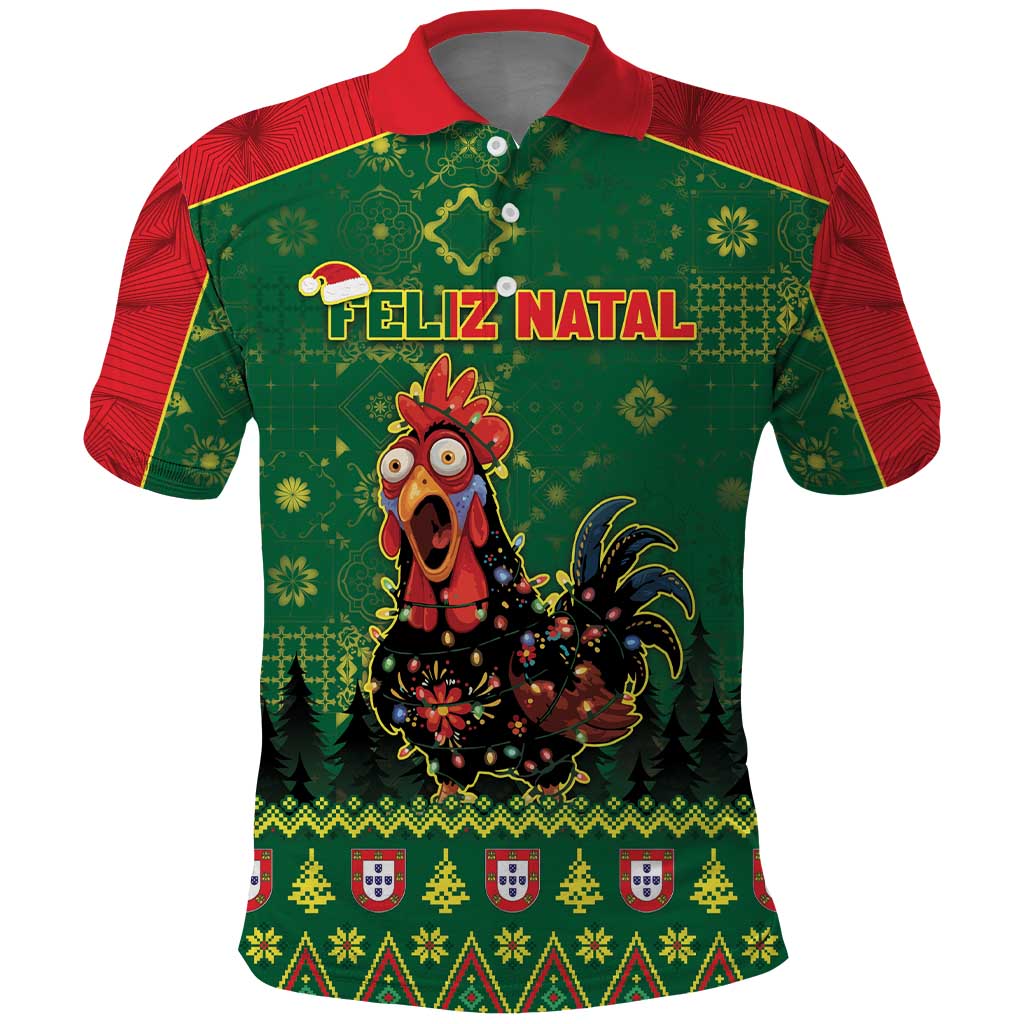 Portugal Christmas Polo Shirt Funny Galo De Barcelos - Wonder Print Shop