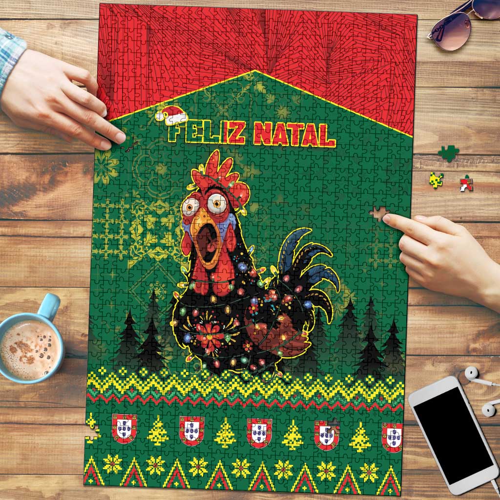 Portugal Christmas Puzzle Funny Galo De Barcelos - Wonder Print Shop