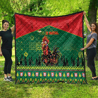 Portugal Christmas Quilt Funny Galo De Barcelos - Wonder Print Shop