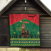 Portugal Christmas Quilt Funny Galo De Barcelos - Wonder Print Shop