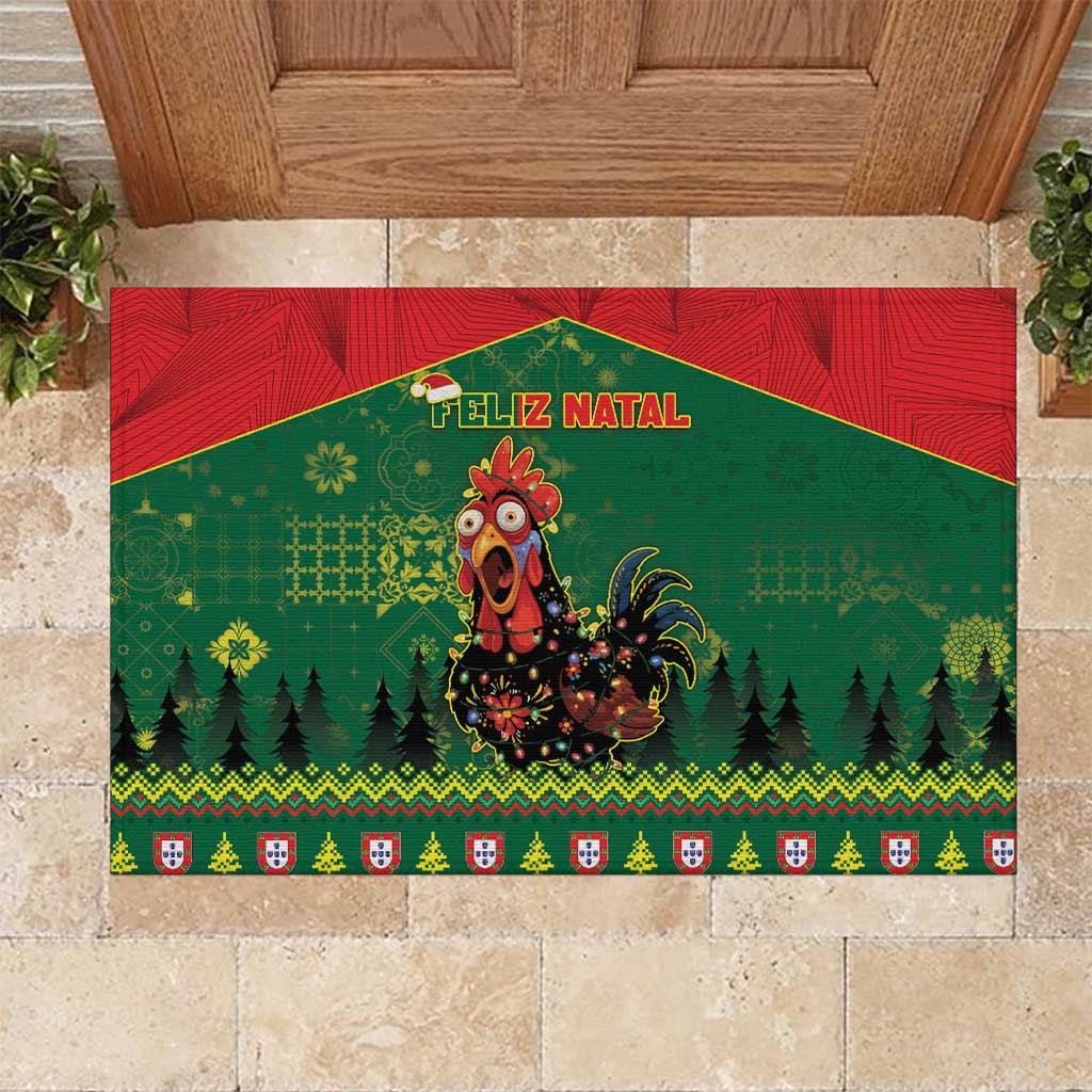 Portugal Christmas Rubber Doormat Funny Galo De Barcelos - Wonder Print Shop