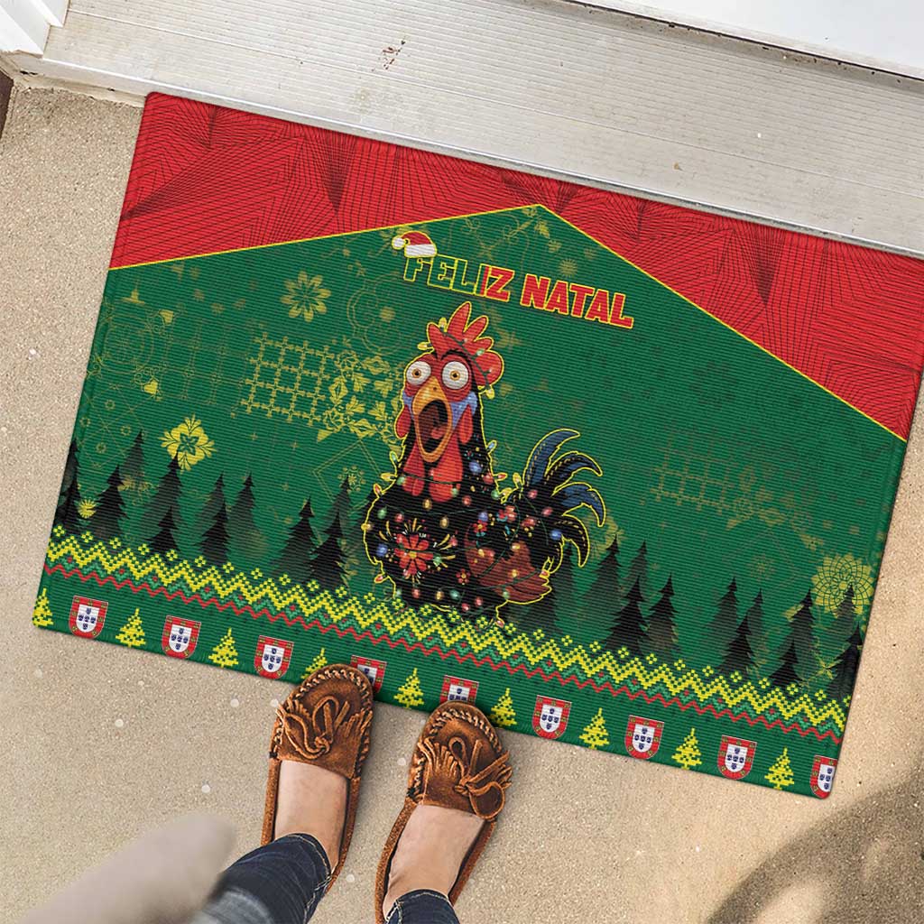 Portugal Christmas Rubber Doormat Funny Galo De Barcelos - Wonder Print Shop