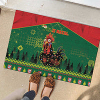 Portugal Christmas Rubber Doormat Funny Galo De Barcelos - Wonder Print Shop