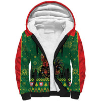 Portugal Christmas Sherpa Hoodie Funny Galo De Barcelos - Wonder Print Shop