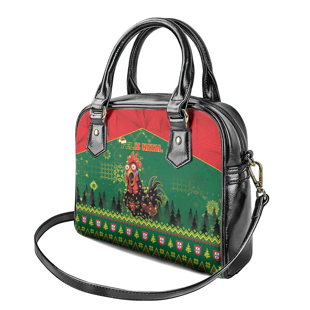Portugal Christmas Shoulder Handbag Funny Galo De Barcelos - Wonder Print Shop