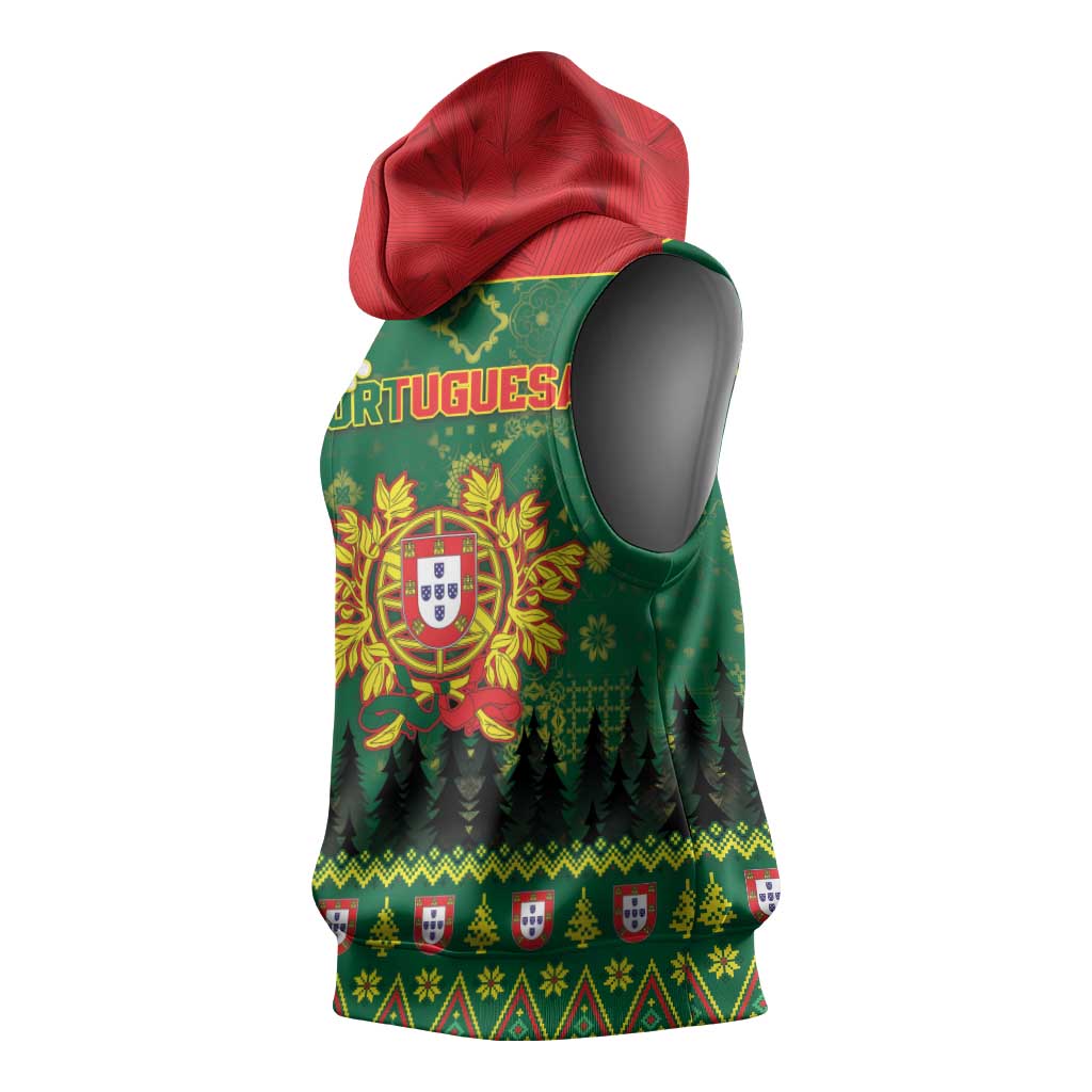 Portugal Christmas Sleeveless Hoodie Funny Galo De Barcelos - Wonder Print Shop