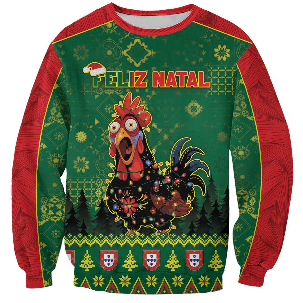 Portugal Christmas Sweatshirt Funny Galo De Barcelos - Wonder Print Shop