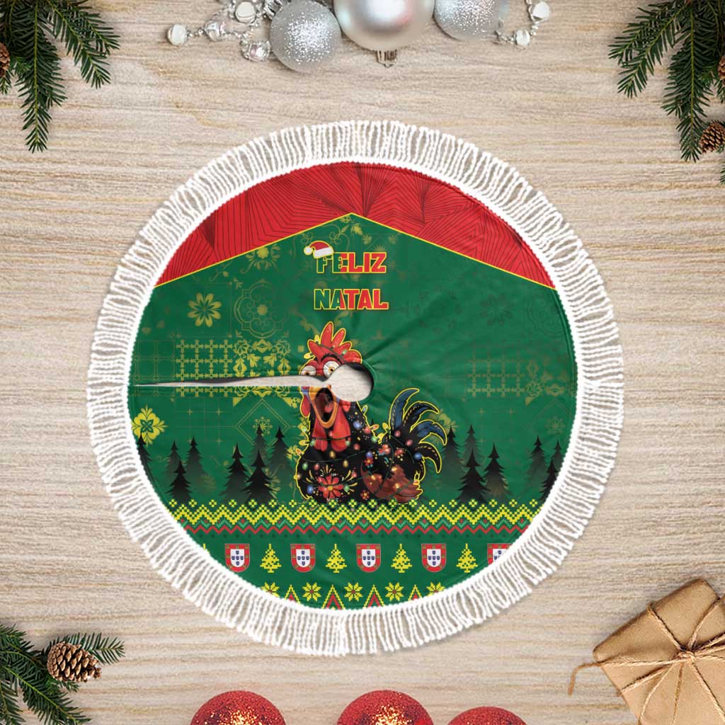 Portugal Christmas Tree Skirt Funny Galo De Barcelos - Wonder Print Shop