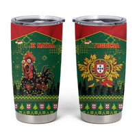 Portugal Christmas Tumbler Cup Funny Galo De Barcelos - Wonder Print Shop