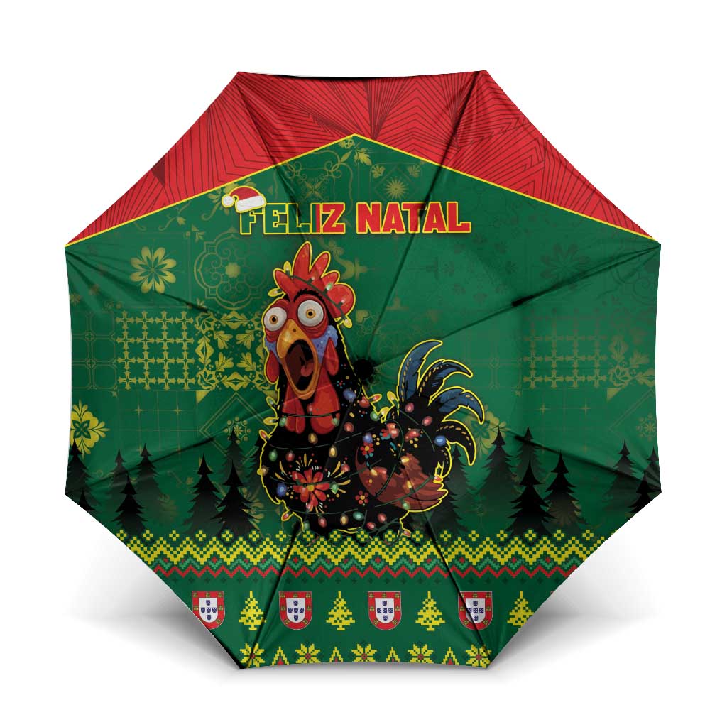 Portugal Christmas Umbrella Funny Galo De Barcelos - Wonder Print Shop