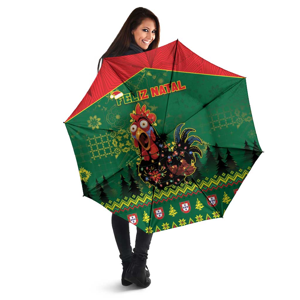 Portugal Christmas Umbrella Funny Galo De Barcelos - Wonder Print Shop