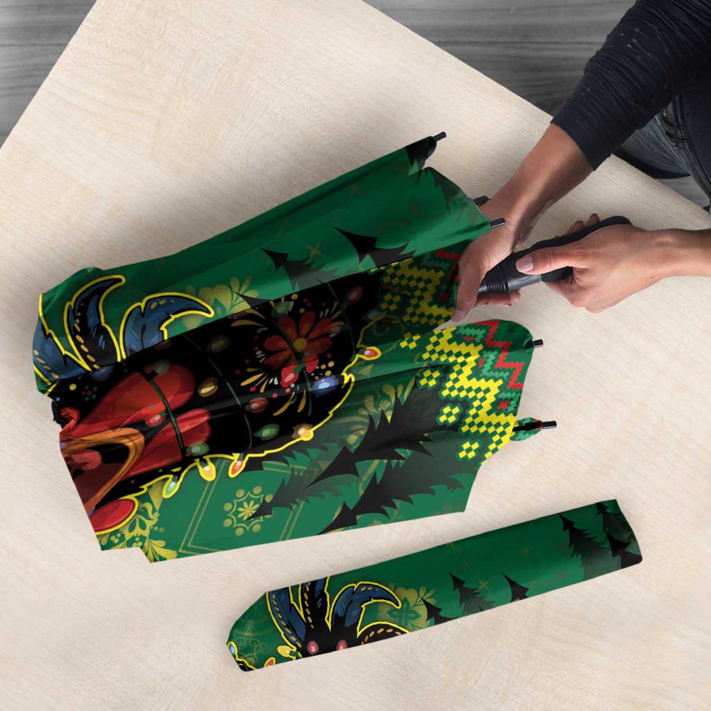 Portugal Christmas Umbrella Funny Galo De Barcelos - Wonder Print Shop