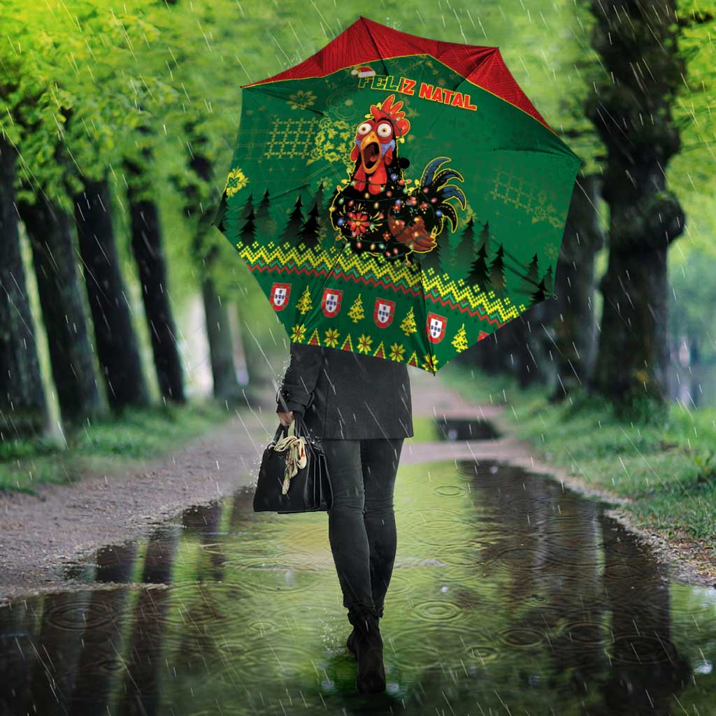 Portugal Christmas Umbrella Funny Galo De Barcelos - Wonder Print Shop