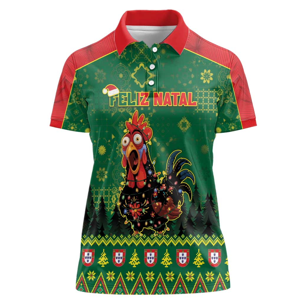 Portugal Christmas Women Polo Shirt Funny Galo De Barcelos - Wonder Print Shop