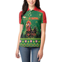 Portugal Christmas Women Polo Shirt Funny Galo De Barcelos - Wonder Print Shop