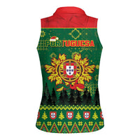 Portugal Christmas Women Sleeveless Polo Shirt Funny Galo De Barcelos - Wonder Print Shop