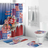 Slovakia Christmas Bathroom Set Vesale Vianoce Xmas Pattern - Wonder Print Shop