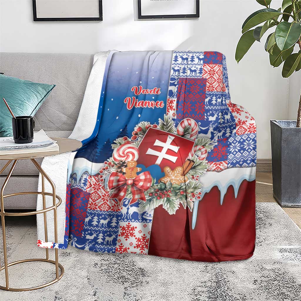Slovakia Christmas Blanket Vesale Vianoce Xmas Pattern - Wonder Print Shop