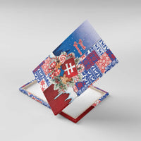 Slovakia Christmas Canvas Wall Art Vesale Vianoce Xmas Pattern - Wonder Print Shop