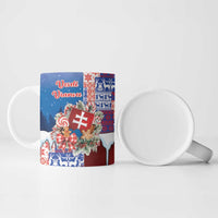 Slovakia Christmas Ceramic Mug Vesale Vianoce Xmas Pattern - Wonder Print Shop