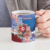Slovakia Christmas Ceramic Mug Vesale Vianoce Xmas Pattern - Wonder Print Shop