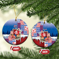 Slovakia Christmas Ceramic Ornament Vesale Vianoce Xmas Pattern - Wonder Print Shop