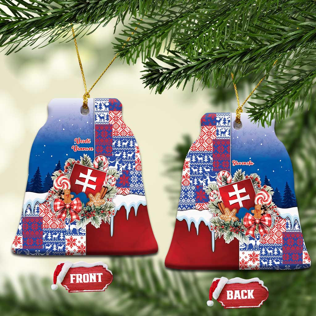 Slovakia Christmas Ceramic Ornament Vesale Vianoce Xmas Pattern - Wonder Print Shop