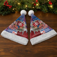Slovakia Christmas Santa Hat Vesale Vianoce Xmas Pattern - Wonder Print Shop