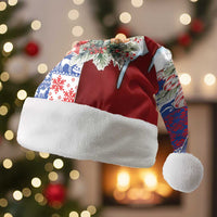Slovakia Christmas Santa Hat Vesale Vianoce Xmas Pattern - Wonder Print Shop