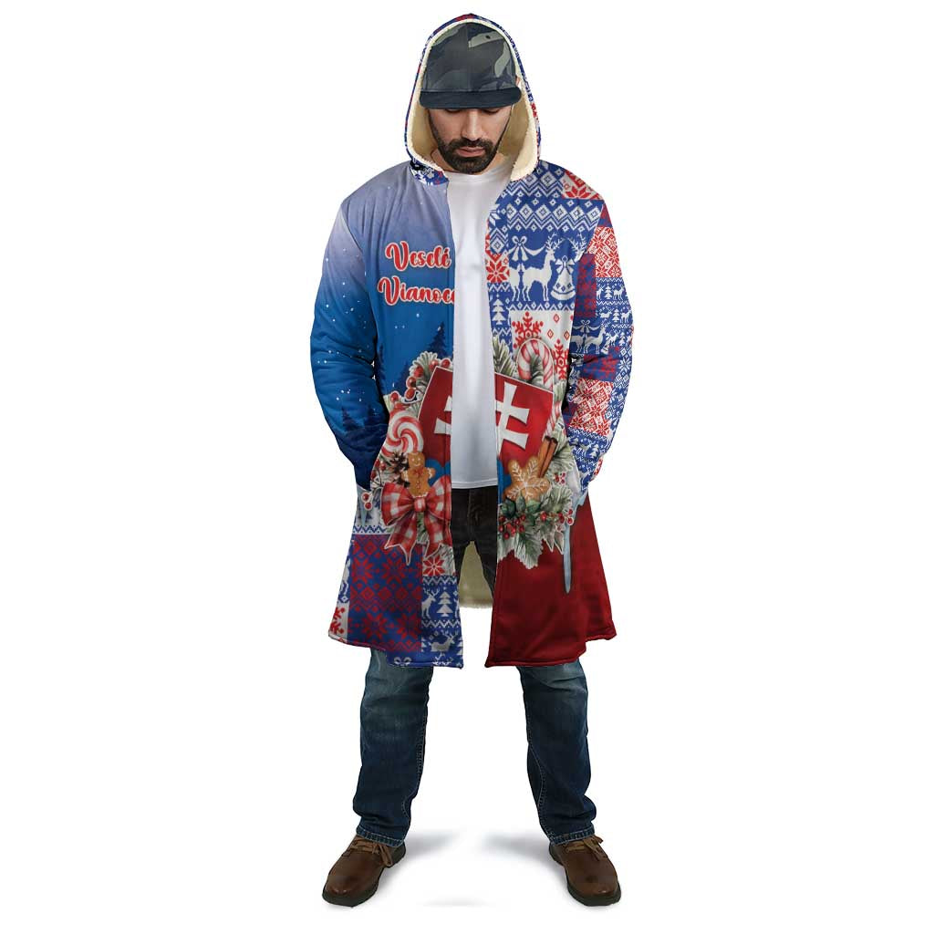 Slovakia Christmas Cloak Vesale Vianoce Xmas Pattern - Wonder Print Shop