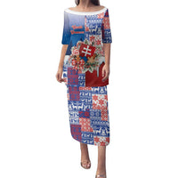 Slovakia Christmas Family Matching Puletasi and Hawaiian Shirt Vesale Vianoce Xmas Pattern - Wonder Print Shop