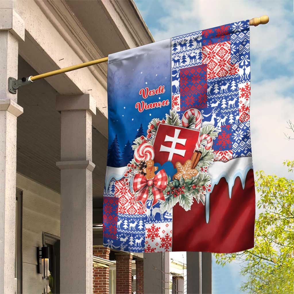 Slovakia Christmas Garden Flag Vesale Vianoce Xmas Pattern - Wonder Print Shop