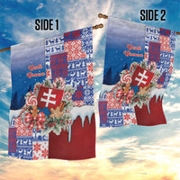 Slovakia Christmas Garden Flag Vesale Vianoce Xmas Pattern - Wonder Print Shop