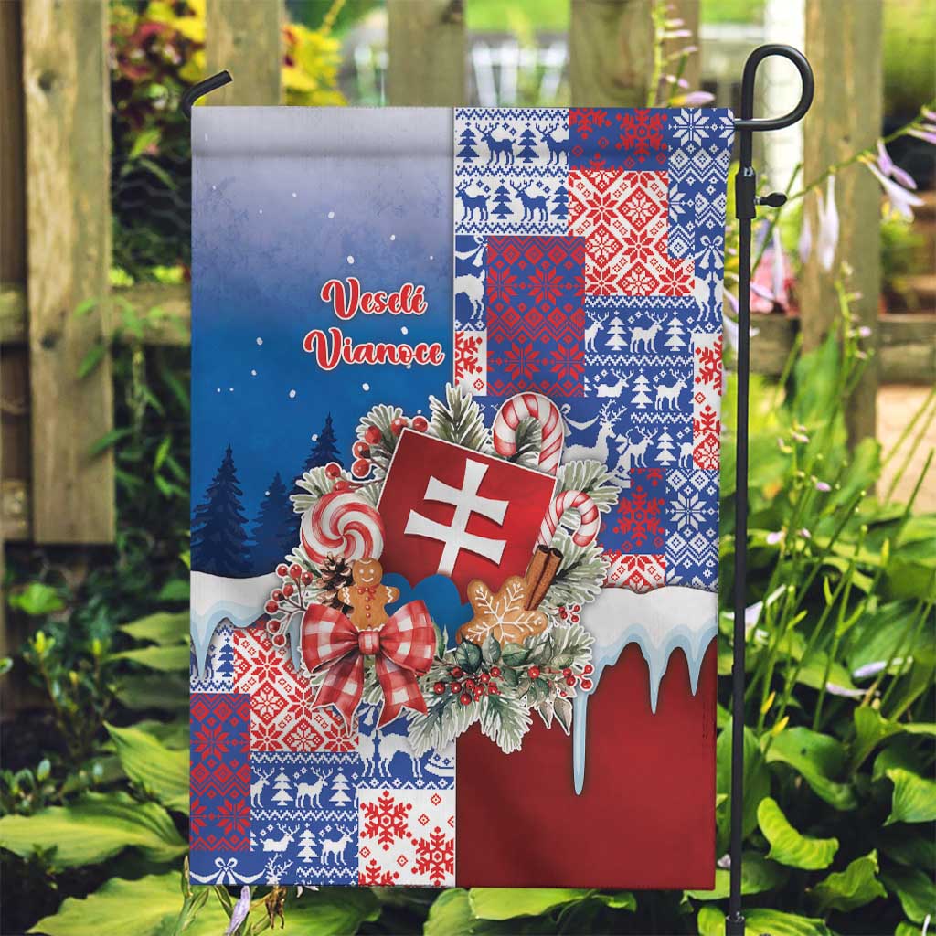 Slovakia Christmas Garden Flag Vesale Vianoce Xmas Pattern - Wonder Print Shop