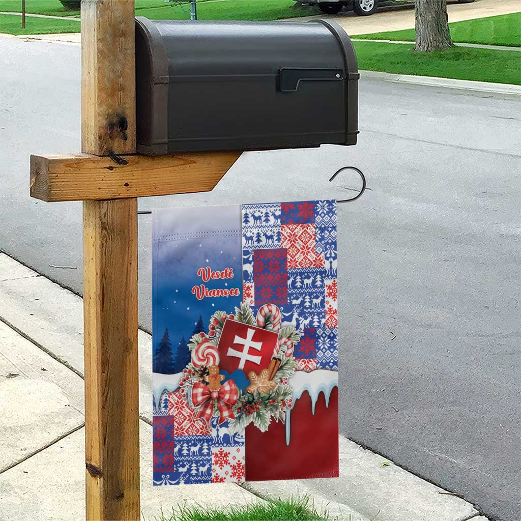 Slovakia Christmas Garden Flag Vesale Vianoce Xmas Pattern - Wonder Print Shop