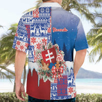 Slovakia Christmas Hawaiian Shirt Vesale Vianoce Xmas Pattern - Wonder Print Shop