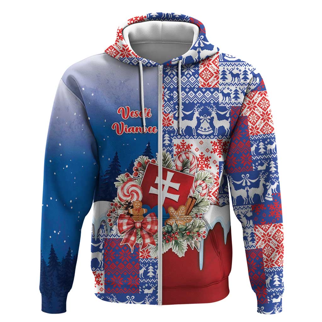 Slovakia Christmas Hoodie Vesale Vianoce Xmas Pattern - Wonder Print Shop