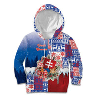 Slovakia Christmas Kid Hoodie Vesale Vianoce Xmas Pattern - Wonder Print Shop
