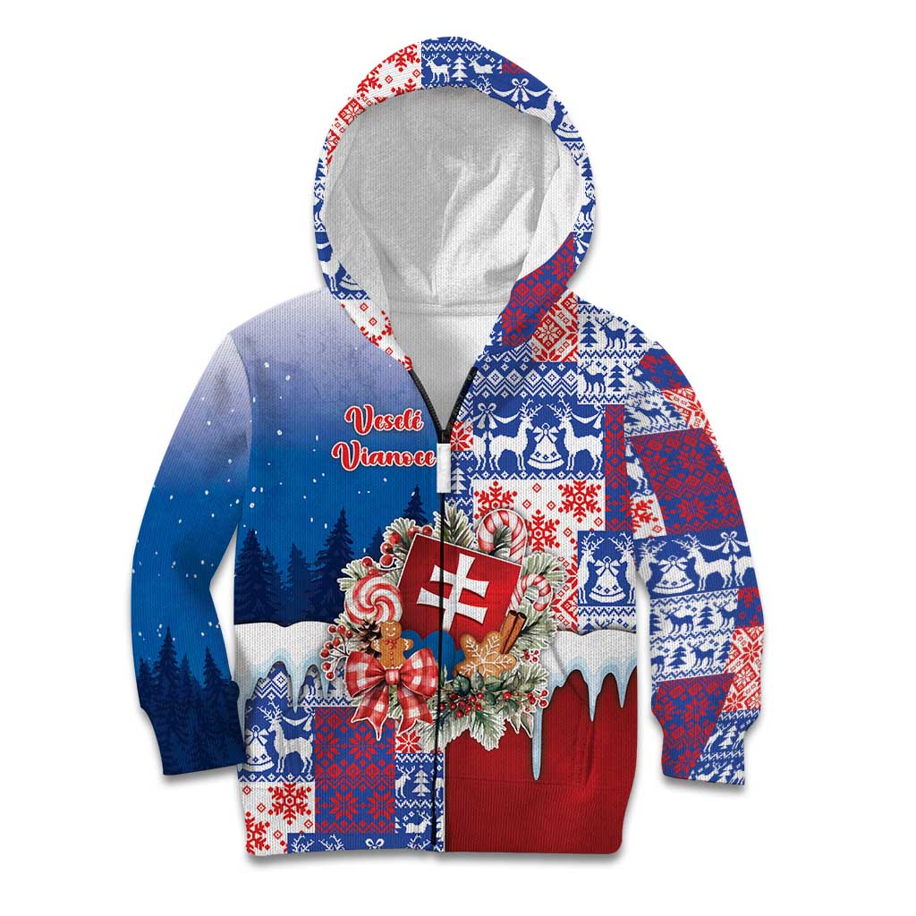 Slovakia Christmas Kid Hoodie Vesale Vianoce Xmas Pattern - Wonder Print Shop