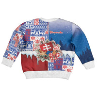 Slovakia Christmas Kid Ugly Christmas Sweater Vesale Vianoce Xmas Pattern - Wonder Print Shop