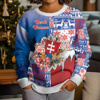 Slovakia Christmas Kid Ugly Christmas Sweater Vesale Vianoce Xmas Pattern - Wonder Print Shop