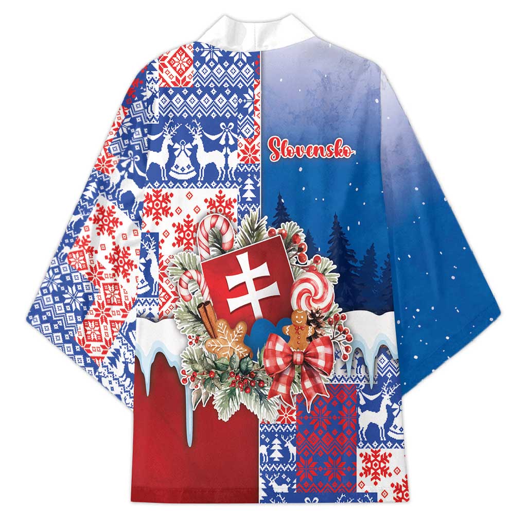 Slovakia Christmas Kimono Vesale Vianoce Xmas Pattern - Wonder Print Shop