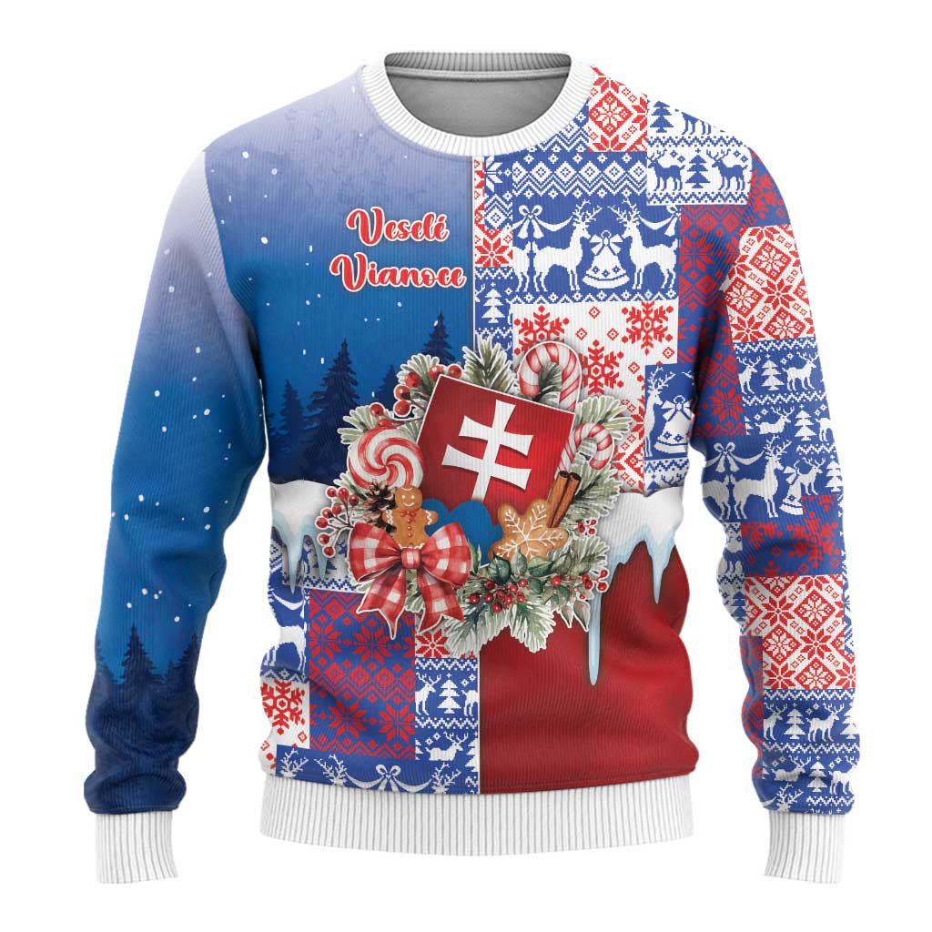 Slovakia Christmas Ugly Christmas Sweater Vesale Vianoce Xmas Pattern - Wonder Print Shop