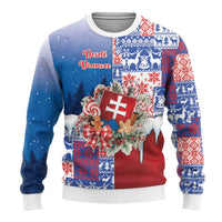 Slovakia Christmas Ugly Christmas Sweater Vesale Vianoce Xmas Pattern - Wonder Print Shop